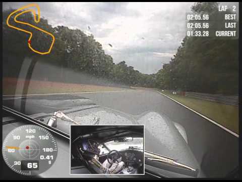 On the last lap of qualifying Nigel takes pole position at Brands Hatch GP.