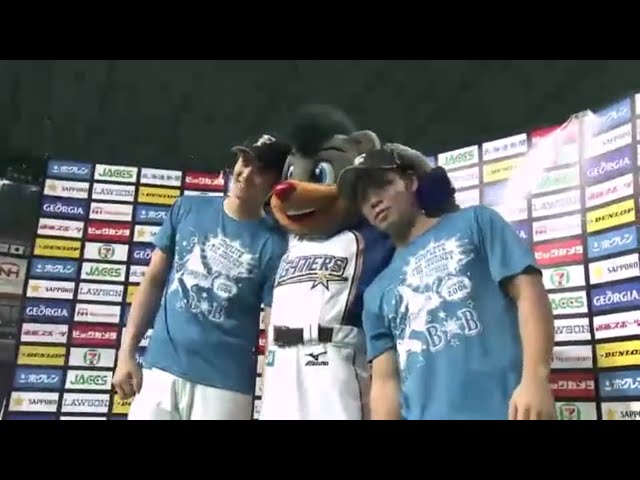 ファイターズ・大谷選手・近藤選手ヒーローインタビュー 2015/9/19 F-L