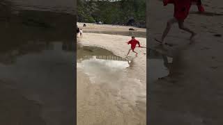Sea jumping Newquey Cornwall