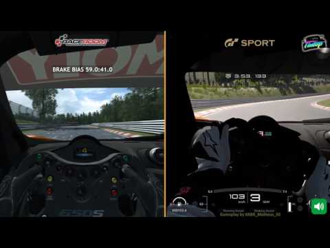 GT Sport vs Raceroom | McLaren 650S GT3 (Cockpitview) @Nürburgring Nordschleife