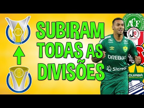 6 TIMES que SUBIRAM TODAS AS DIVISÕES do Brasileirão! (Serie D até a Série A) ⬆️✅
