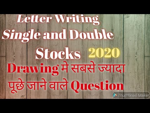 How to draw Double Stocks and Single Stocks Letter Writing.