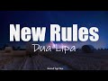 Dua lipa - New Rules (lyrics)