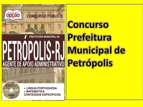 Apostila Concurso Prefeitura de Petrópolis RJ AGENTE DE APOIO ADMINISTRATIVO