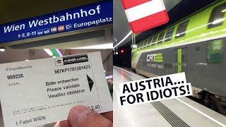 🇦🇹 AUSTRIA - How to GET AROUND!  Airport Tra