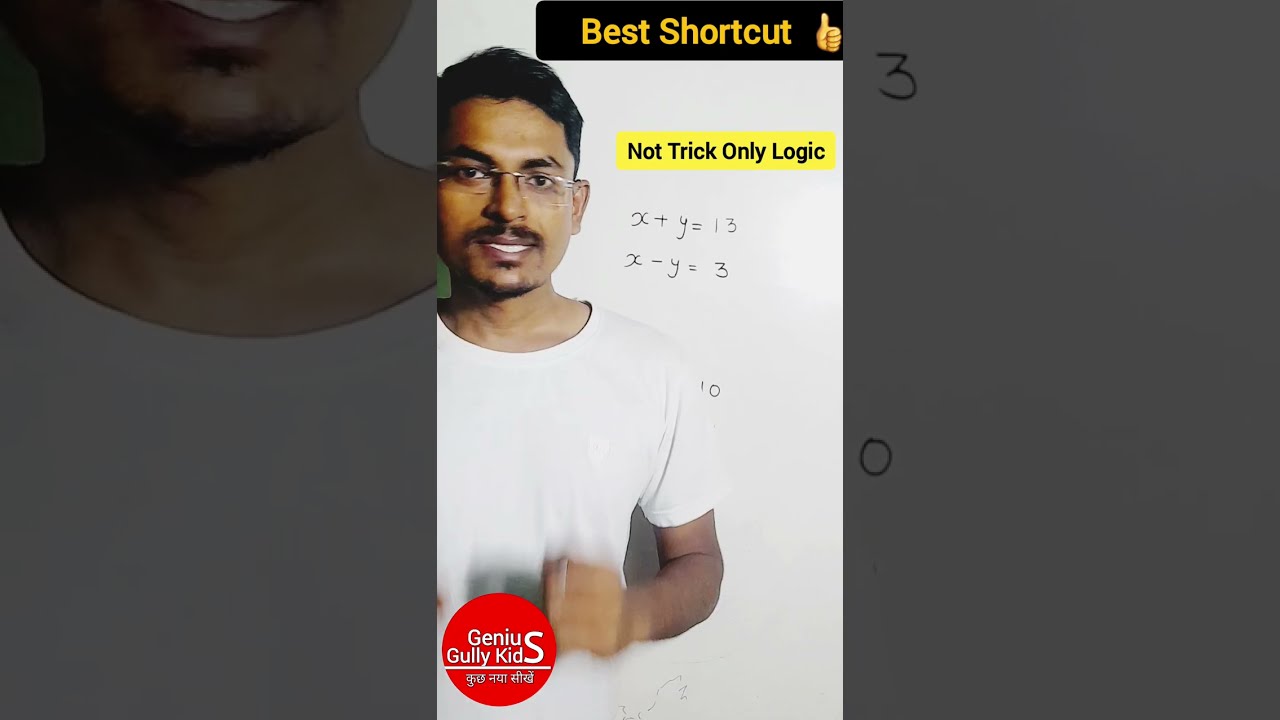 linear equations in two variables Type-1 Solution | linear equations class 9 #shorts #mathstrick