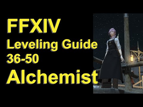 OUTDATED - FFXIV Alchemist Leveling Guide 36 to 50 - post patch 5.45