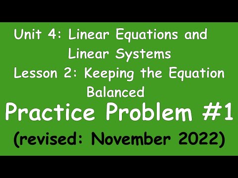 8th Grade Illustrative Mathematics: Unit 4; Lesson 2; Practice Problem 1 rev 11 2022