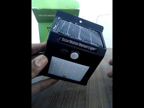 Solar Powered Garden Light with Motion Sensor