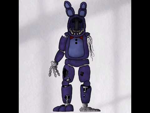 Full video in comments | How to draw Withered Bonnie #fnaf #shorts
