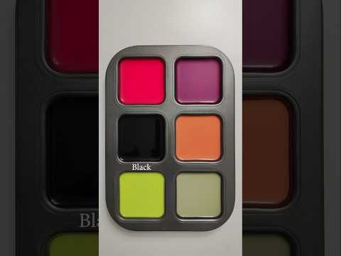 Color Mix |Combining black with other colors #colors #satisfying #colormixing #viralvideos