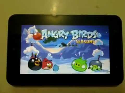 Playing angry birds on Cherry Mobile Cherrypad turbo
