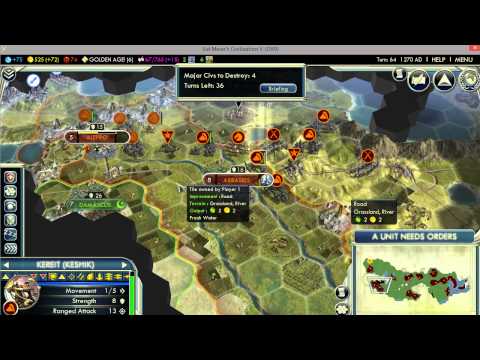 Civ V Mongol Scenario Deity Level Part 9 of 10