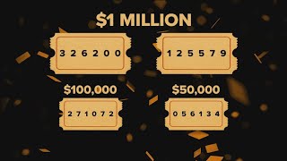 Idaho's $1,000,000 Raffle winning numbers announced