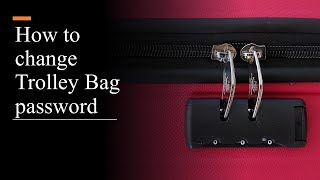 How to reset trolley bag password | American tourister luggage lock reset | Change trolley bag code