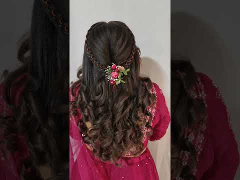 OPEN HAIRSTYLE BY DHARMISHTA PATEL #rajkot  #lipstick #lipshape #makeup #hairstyle