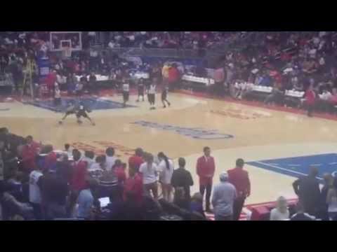 NOC Red Basketball Team at the Staples Center...Ronnie Evans III aka Boogie MonStarr