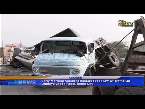 Early morning accident hinders free flow of traffic on Ugbowo-Lagos Road, Benin