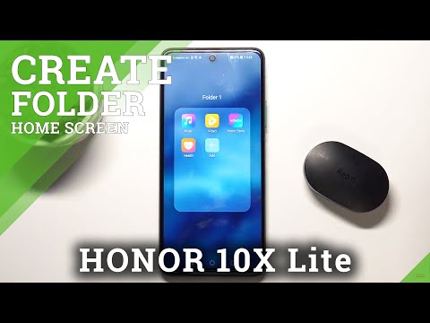 How to Create Folders on Home Screen in Honor 10X Lite? Home Screen Set Up