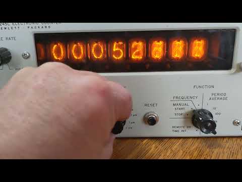 Vintage HP 5245L Electronic Counter with 5253B Frequency Converter