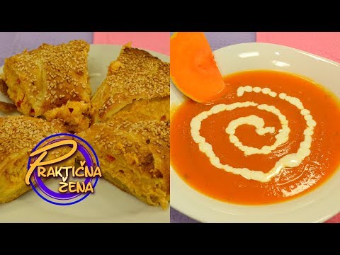 Praktična žena - Potaž od bundeve i punjeni đevrek od lisnatog testa - Goca Tržan i ćerka Lena