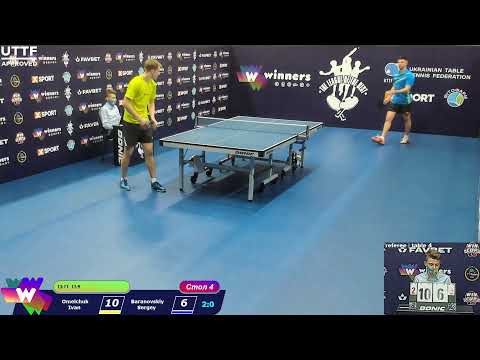 Omelchuk  Ivan vs Baranovskiy Sergey. The League of the Best Table Tennis 4 10:00 19.12.2020