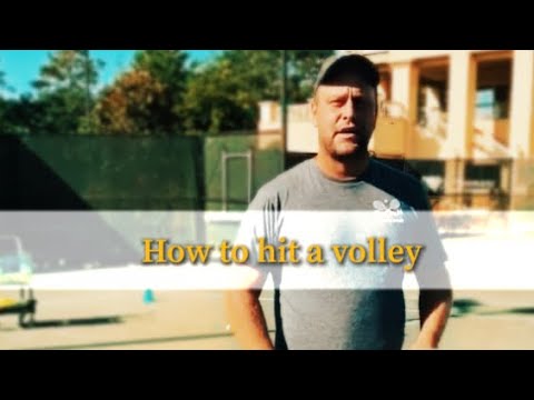 How to hit a volley