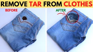 How to Remove Tar Stains From Clothes Without Damaging Clothing