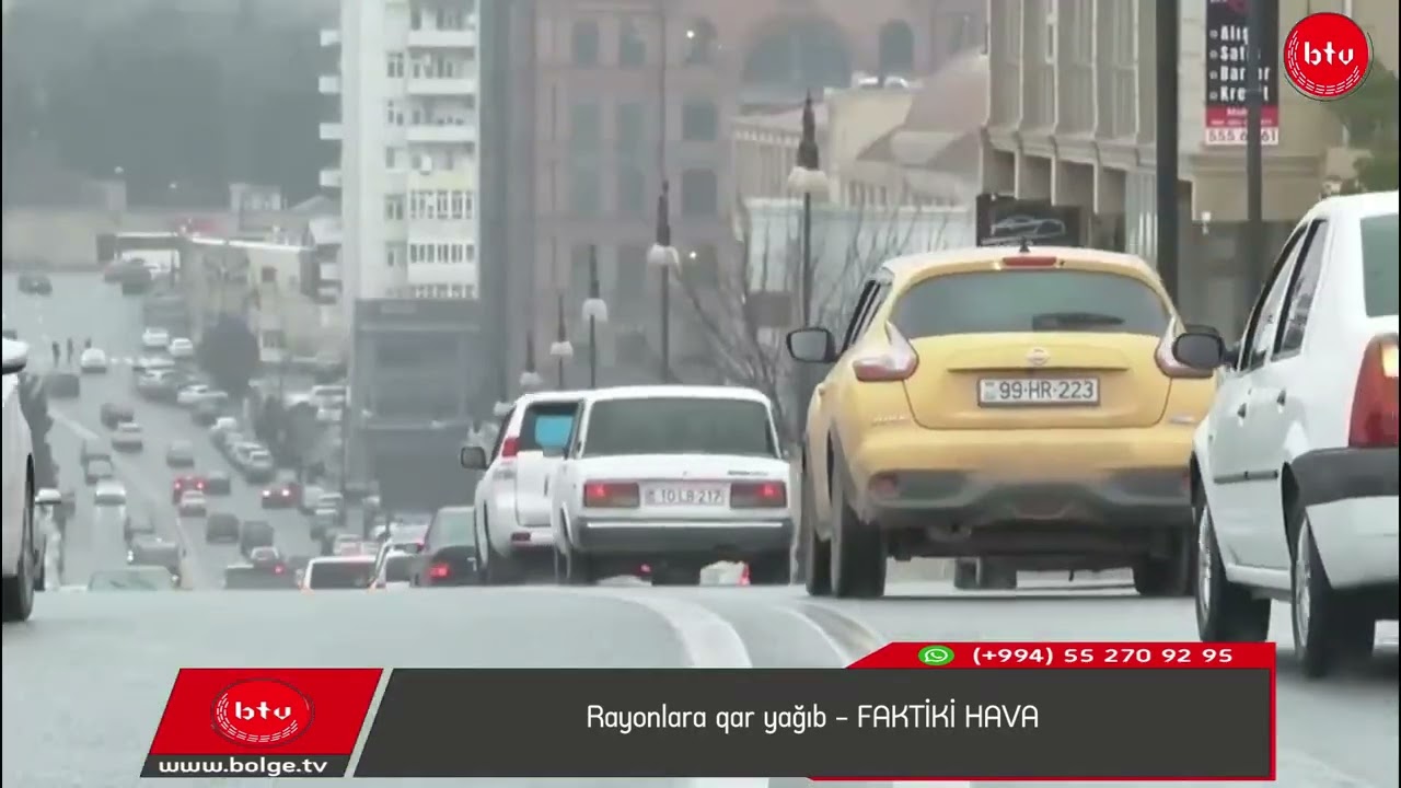 Rayonlara qar yağıb - FAKTİKİ HAVA