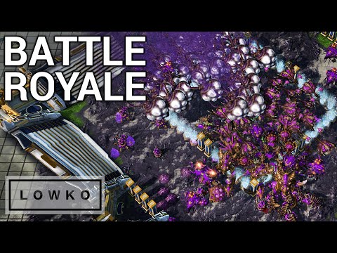 StarCraft 2: BATTLE ROYALE! (Pro Gamer Free-For-All)