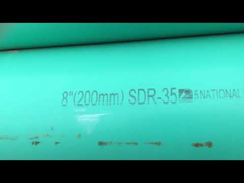 National SDR-25 8 Inch (200 mm) Gravity PVC Sewer Pipe