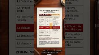 $250K liability gap caught in seconds #ContractReview #LegalOps #Shorts