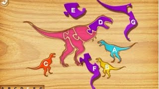 Learn the Alphabet with Puzzles Dinosaurs Educatio