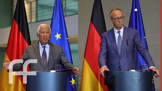 WATCH: German Chancellor Merz and Costa Address EU Summit Agenda and M
