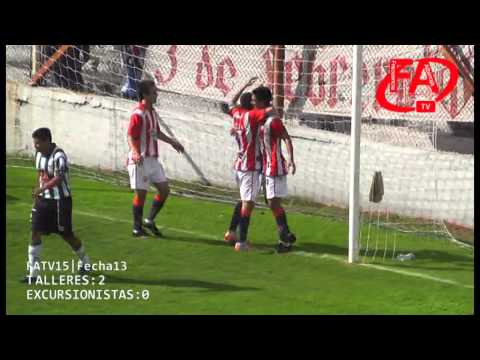 FATV 15 Fecha 13 - Talleres 3 - Excursionistas 0