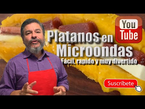 Como hacer "PLATANO MADURO EN MICROONDAS" | muy facil y rapido...!!!
