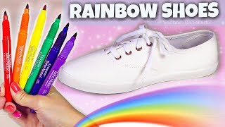 CUSTOM RAINBOW SHOES 👟with Crayola Permanent Markers