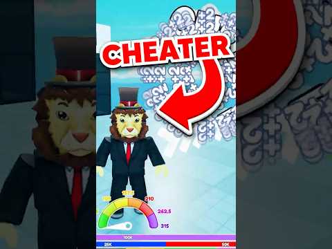 Using an AUTOCLICKER in Roblox Race Clickers #shorts