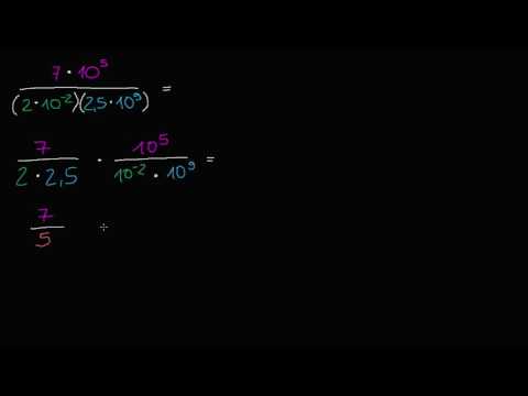 Multiplizieren & dividieren in Exponentialschreibweise