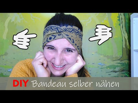 DIY Bandeau Haarband Stirnband selber nähen schnell und einfach und ohne Schnittmuster