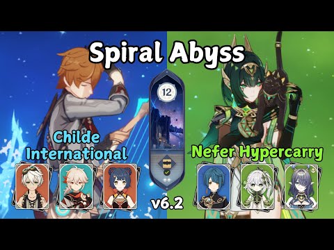 C0 Childe International + C0 Nefer Hypercarry | Spiral Abyss 6.2 | Genshin Impact