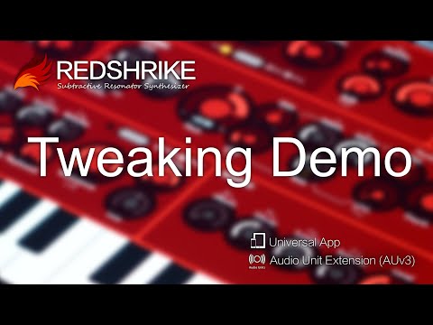 Redshrike - Subtractive Resonator Synthesizer : Tweaking Demo
