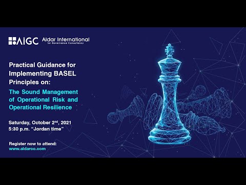 The Sound Management of Operational Risk and Operational Resilience Webinar.