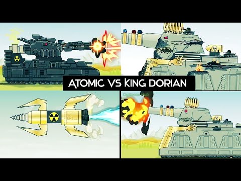 King vs Atomic monster|| Dorian vs Atomics ||Cartoons about tanks @Valhallatoons