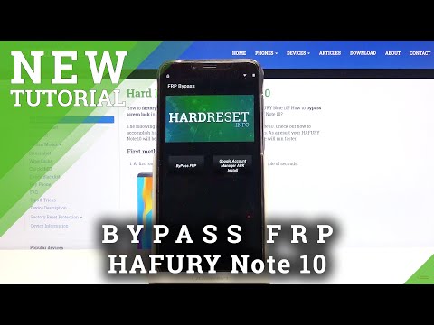 How to Skip Google Verification in HAFURY Note 10 – Unlock FRP