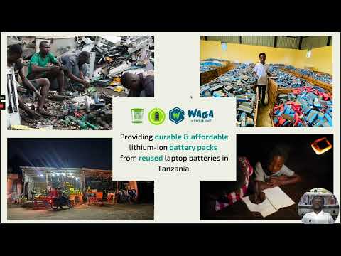 2nd Place: WAGA -  battery packs from recycled laptop batteries