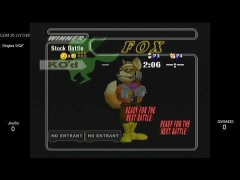 GSS 69 SSBM - Jewfro (C. Falcon) vs. GWM420 (Fox) - Melee WQF