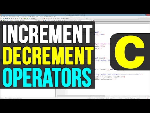Increment and Decrement Operators in C Programming Video Tutorial