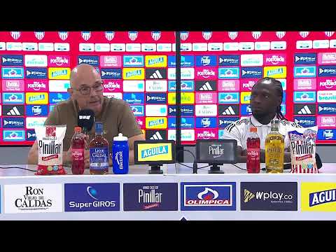 Rueda de prensa de Junior tras su partido con Santa Fe