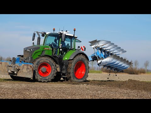 On-Land Ploughing | Fendt 728 Vario + Lemken Juwel 8 6 furrow on-land plough | Franzen Landbouw